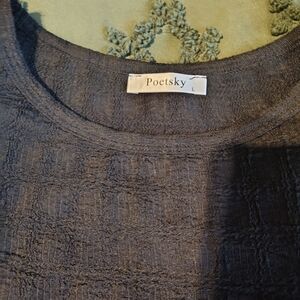 Poetsky Textured Black Top